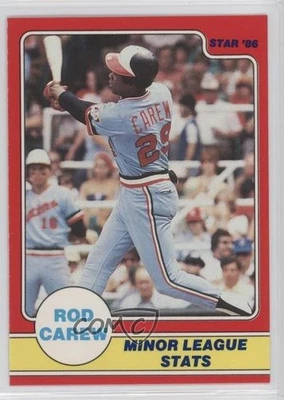 1986 Star Rod Carew Rod Carew #6 HOF - Image 1 of 2