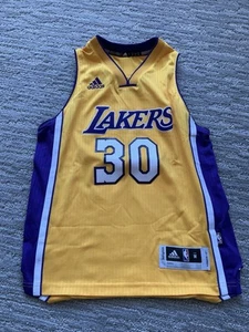 ADIDAS LOS ANGELES LAKERS 30 JULIUS RANDLE SWINGMAN Yellow NBA JERSEY M. - Picture 1 of 5