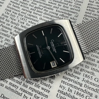 1970-е Omega Constellation - Зеленый Циферблат Виньетки - Автоматические Часы Ref. 166.058 - Изображение 1 из 4