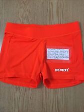 New Hooters Girl Super Sexy Authentic Orange Uniform Shorts With A Flaw U-Small