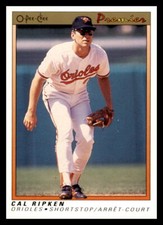 1991 O-Pee-Chee Premier #100 Cal Ripken Jr. Baltimore Orioles