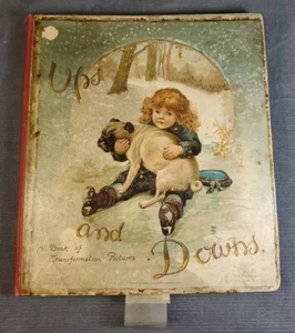 Ups & Downs Book Of Transformation Pictures, 1890s, Ernest Nister, Nuremburg, G- - Picture 1 of 12