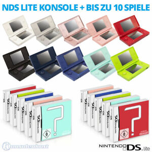 Nintendo DS Lite Handheld + Spiele - Farbe nach Wahl! - auch für GameBoy Advance
