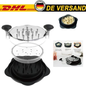 Zerkleinerer Universal Gemüseschneider Obst Huhn Fleisch Zwiebelhacker Schwarz - Bild 1 von 15