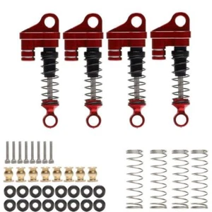 4Pack Red Threaded Shock Absorber Dampers for Axial SCX24 90081 1/24 RC Car H - Picture 1 of 7