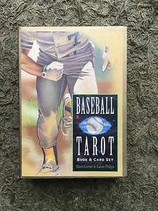 BASEBALL TAROT CARD AND BOOK SET MARK LERNER & LAURA PHILIPS-324 PAGES/78 CARDS - Picture 1 of 8