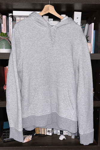Michael Kors Maglione con cappuccio a costine grigio Henley uomo grande