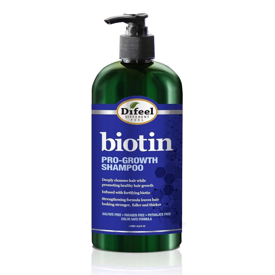 Champú de biotina Difeel Pro-growth para el crecimiento del cabello 33,8 OZ Foto 1 de 1