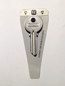 Hillman Axxess Brass House Entry Key Blank Nickel Plated #71 Cassette G EACH - Picture 1 of 1