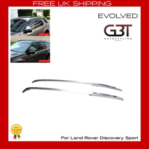 FOR LAND ROVER DISCOVERY SPORT SILVER ROOF RAILS 2014+ PANORAMIC RAILS OE STYLE - Picture 1 of 12