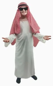 Childs Age 8-12 Years Saudi Arabian Prince Sheikh Fancy Dress Costume - Picture 1 of 6