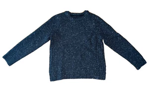 Suéter Fat Face Para Hombres Cuello Redondo Trozo Tejido Mezcla de Lana Gris Mármol Talla M - Imagen 1 de 11