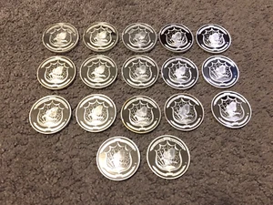 Moneda emitida por fantasía enchapada en cobre historia de América de la Casa de la Moneda Americana - Imagen 1 de 12