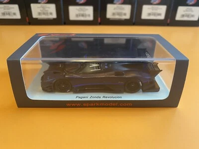 Pagani Zonda Revolucion Carbon Fiber Blue 1/43 Spark - Immagine 1 di 3