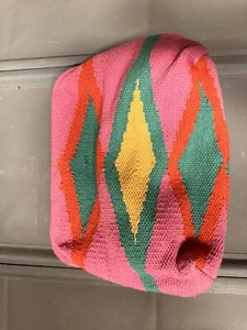 ZARA NEW WOMAN SMALL CONTRAST MULTICOLOURED BAG PINK - Picture 1 of 8