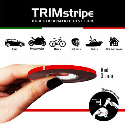 Trim Stripes Strisce Adesive Per Auto, Rosso, 3 Mm X 10 Mt • 7€