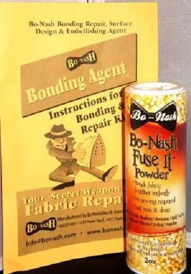 BO NASH Bo-Nash Fabric Bonding Agent Powder 2OZ Fusible Make invisible repair MPN 1002