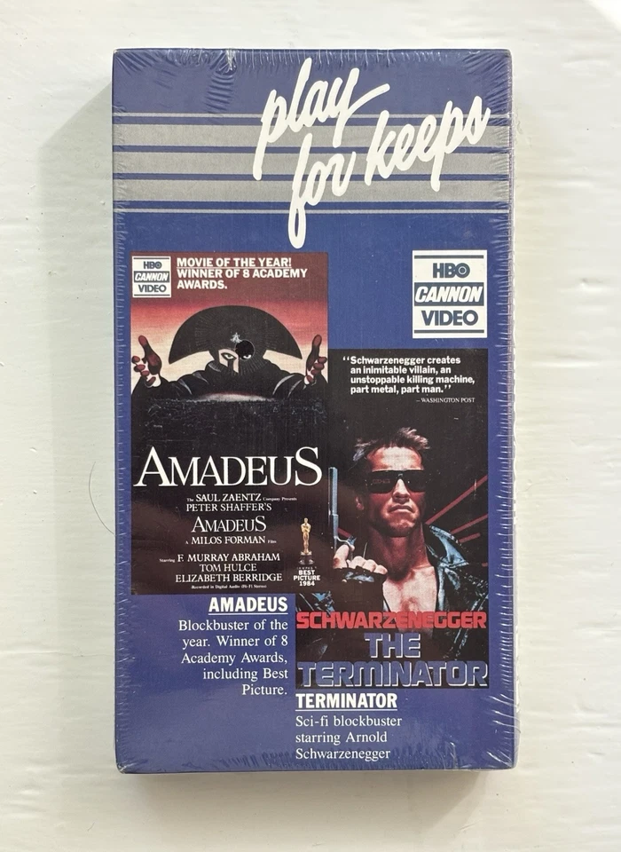 RARE! SEALED The Terminator Play For Keeps In Store Promo VHS 1984 Cannon Video Foto 1 de 4