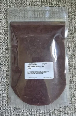 Dark Brown Oxide Powder – 4 Oz - TBK Brand - Image 1 of 3