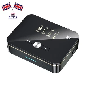NFC Multi-Function Bluetooth Receiver Wireless 3.5mm AUX to 2RCA Audio Adapter - Picture 1 of 18