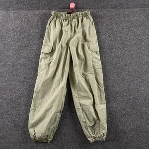 Art Class Girls' Kids Size Medium (8) Nylon Parachute Cargo Pants Green - Picture 1 of 5