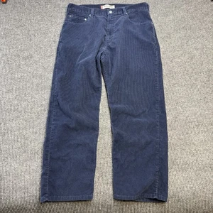 Levis Jeans Mens 36x30 Blue Corduroy 569 Loose Straight Relaxed Skate Y2K Cords - Picture 1 of 10