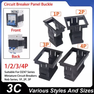 1/2/3/4 Pole DZ47 Panel Snap Buckle Mounting Bracket Circuit Breaker Accessories - Picture 1 of 12