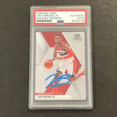 2019-20 Panini Mosaic #162 TROY BROWN JR. Signed Card AUTO PSA RC Rookie Slabbed - Image 1 of 2