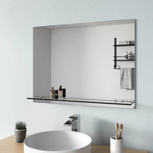 Wandspiegel mit Ablage Spiegel Badspiegel Badezimmerspiegel 45x60/50x70/80x60 cm - Bild 1 von 17