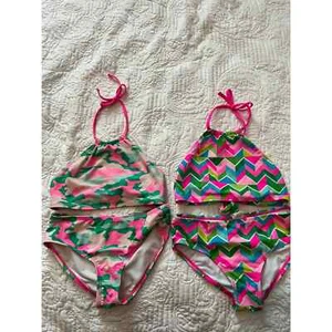 LOT of 2 girls size 12 tankini two piece swimsuits - Picture 1 of 2