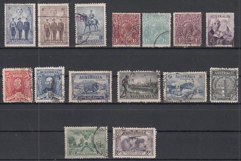 MZ20659/ AUSTRALIA - 1918 / 1964 USED SELECTION - CV 340 $ Cover