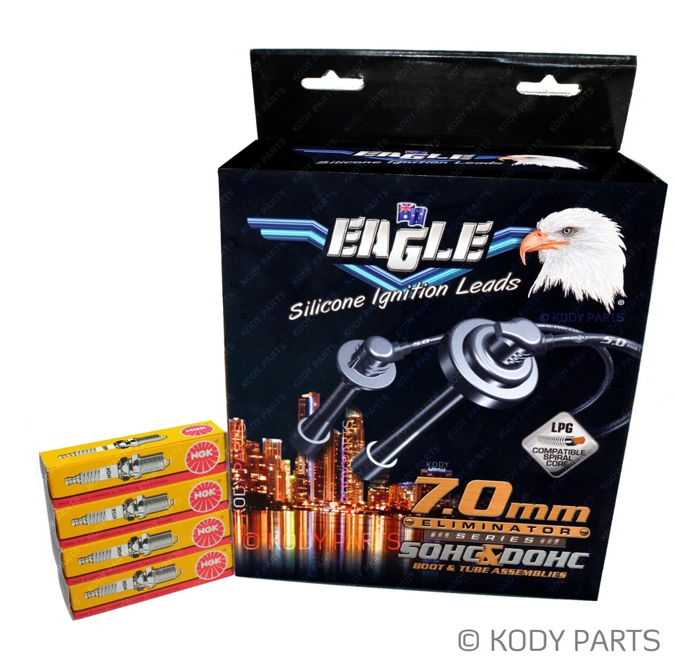 IGNITION LEADS & NGK SPARK PLUGS - for Daihatsu Feroza F300 F310 1.6L HD-E 4x4 - image 1 of 1