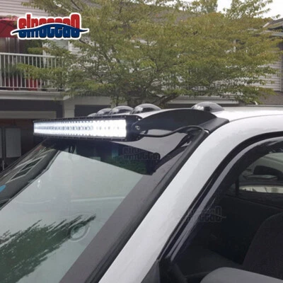 Kit de soporte de montaje de pilar de techo barra de luz curva de 52" para Dodge Ram 1500/2500/3500 Foto 1 de 4