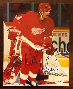 Nicklas Lidstrom autograph 8 X 10 signed photo PSA NHL Detroit Redwings - Picture 1 of 1
