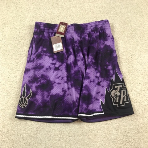 Mitchell & Ness Toronto Raptors Shorts Mens XL Galaxy Reflective Swingman Cover