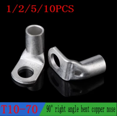 SC Right Angle Bent Copper Nose 90° Peephole Copper Wire Ear Terminal All Sizes - Image 1 of 2