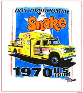 Hot Wheels NHRA Don THE SNAKE Prudhomme 1970 HAULER US TOUR 2XL T-Shirt - Bild 1 von 6