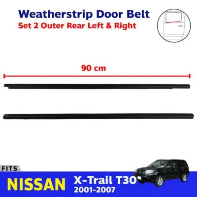 For Nissan X-Trail T30 2001-07 Outer Weatherstrip Window Door Belt Rear L+R G06 - Изображение 1 из 4