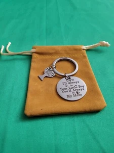 Llavero regalo del Día del Padre ""Always Be My Hero"" regalo papá de hijo - Imagen 1 de 1