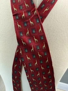 Christian Dior Monsieur Silk Made in USA Giraffe Necktie - Picture 1 of 4