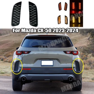 2x Bumper LED Lights For 2023 2024 Mazda CX-50 Rear Driving Signal Smoked Black - Picture 1 of 8