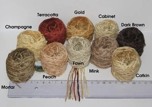Packs Small Balls 3g-8g Acrylic Chenille 4 ply flat knitting yarn fly tying 2mm - Picture 1 of 5