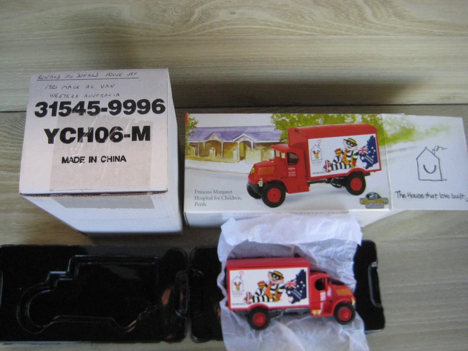 MATCHBOX  YCH06  RONALD Mc DONALD   1920 MACK AC VAN    WESTERN AUSTRALIA - Image 1 of 1