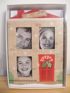 NEW Hallmark Home Merry Christmas 4x6 Photo Holder 12 Cards & Envelopes - Picture 1 of 5