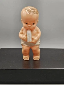 Bambola Irwin vintage con biberon e pannolino plastica made in USA giocattolo anni 50 - Foto 1 di 6