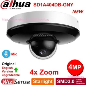 Dahua 4MP Starlight 4xZoom PTZ IR20m PoE SMD3.0 WizSense IP Camera SD1A404DB-GNY - Picture 1 of 7