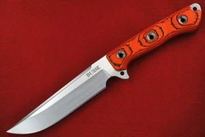 2016 Busse Urban Grudge Limited Edition .22" Satin INFI, Orange/Black G10 Handle - Picture 1 of 13