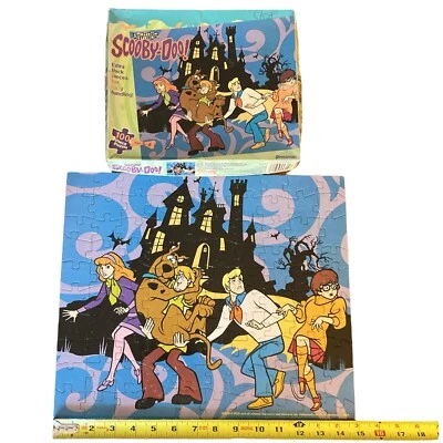 Vintage Scooby Doo 100 Piece Puzzle Cartoon Network Extra Thick 2001 Haunted - Image 1 of 4