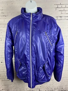 Chaqueta acolchada Rare Concept 2XL para hombre unisex púrpura muchos bolsillos (A90) - Imagen 1 de 12
