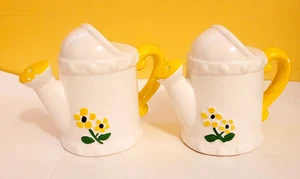 Wasserdosen Blumen Salz & Pfefferstreuer Vintage Japan Neuheit Kostenloser Versand - Bild 1 von 3